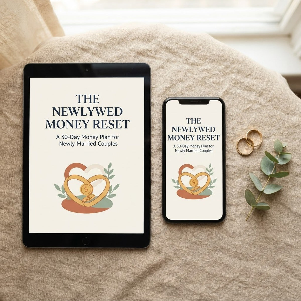 The Newlywed Money Reset — 45-Page Money Guide for Newlyweds (Digital Ebook + Printable Toolkit)