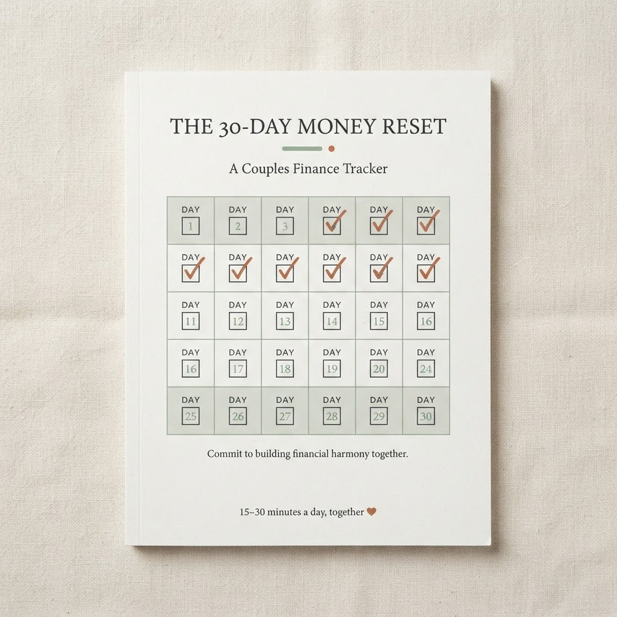 The Newlywed Money Reset — 45-Page Money Guide for Newlyweds (Digital Ebook + Printable Toolkit)