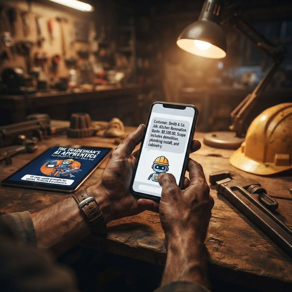 The Tradesman's AI Apprentice: Turn ChatGPT Into Your Office Boy — 45 Copy-Paste Prompts for Quotes, Invoices & Difficult Customers